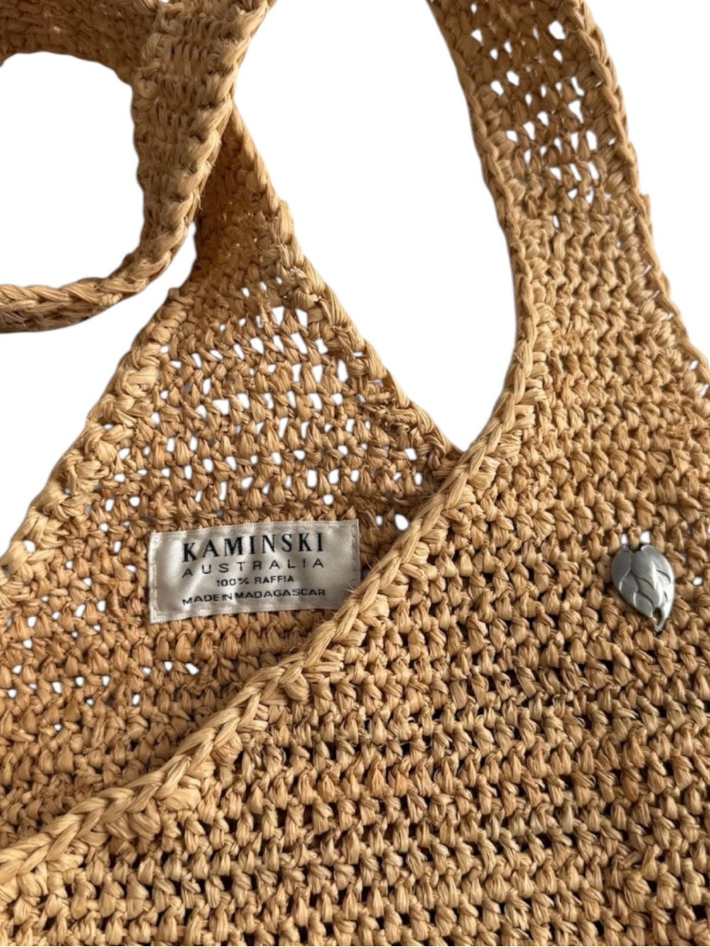 Helen Kaminski Woven Shoulder Bag | Handmade Madagascar 100% Raffia Boho Tote - Picture 3 of 12